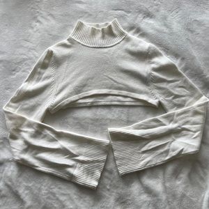 H:OURS TURTLENECK BOLERO SWEATER